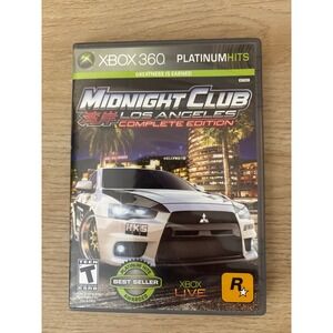 Midnight Club Los Angeles Complete Edition Xbox 360 Platinum Hits Rockstar Games